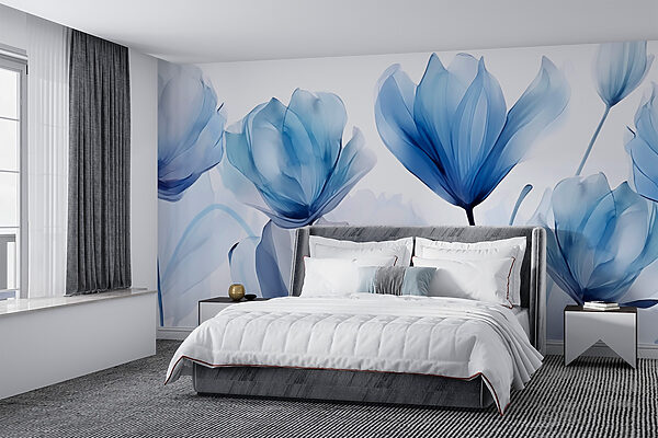 Blaue und weiße Blumen Blaue und weiße Blumen