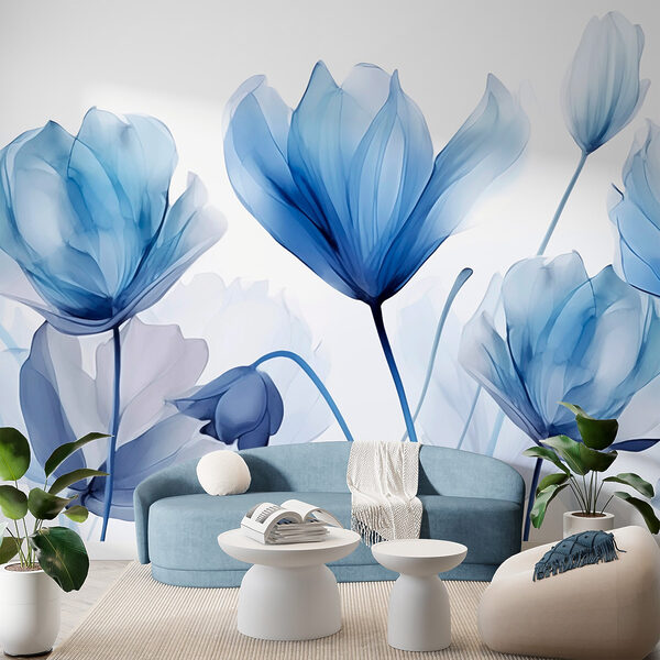 Blaue und weiße Blumen Blaue und weiße Blumen