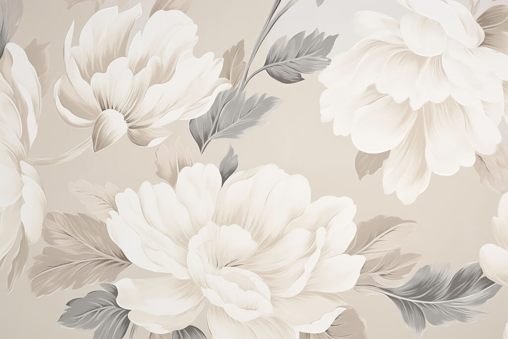 Tapete mit Blumen Tapete mit Blumen