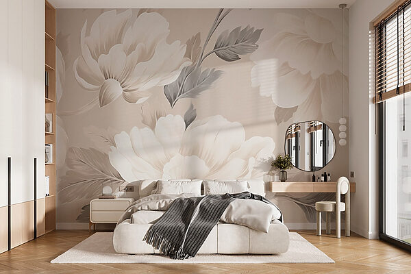 Tapete mit Blumen Tapete mit Blumen