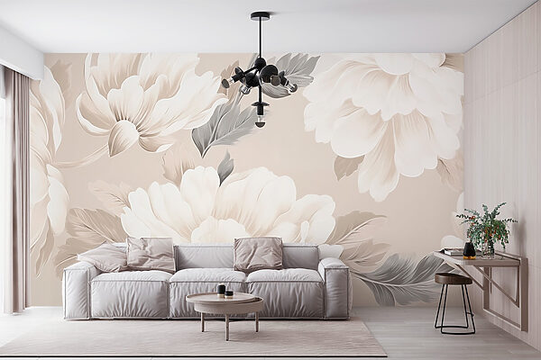 Tapete mit Blumen Tapete mit Blumen