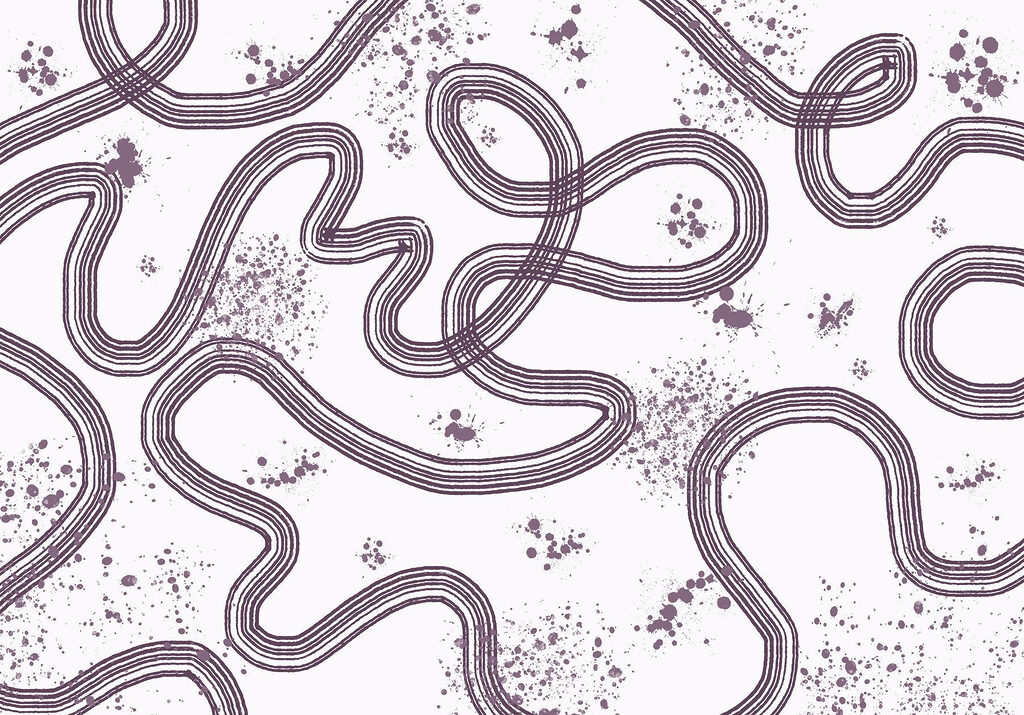 Muster aus Linien und Flecken Muster aus Linien und Flecken