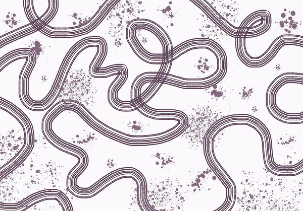 Muster aus Linien und Flecken Muster aus Linien und Flecken