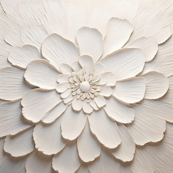Weiße Blume mit vielen Blütenblättern Weiße Blume mit vielen Blütenblättern