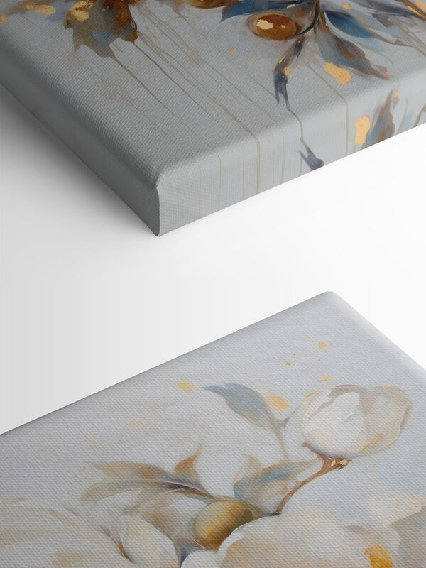 Painting of white flowers Painting of white flowers