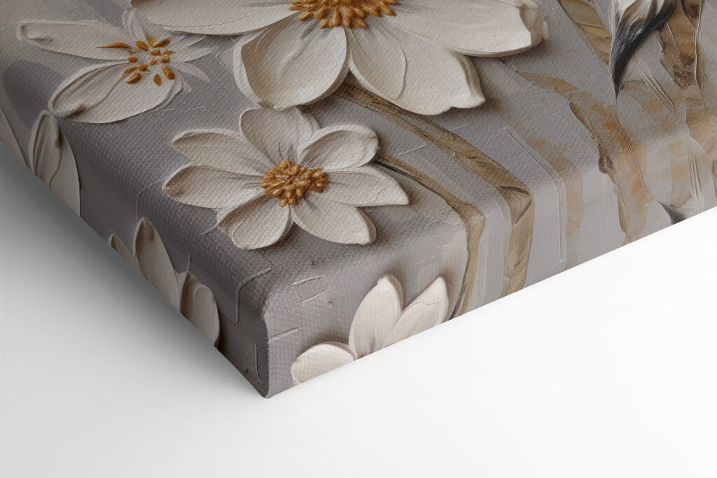 Painting of white flowers