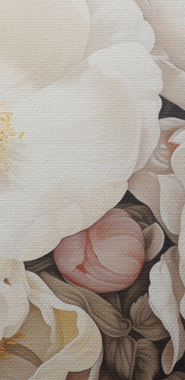 Malerei von weißen Blumen Malerei von weißen Blumen