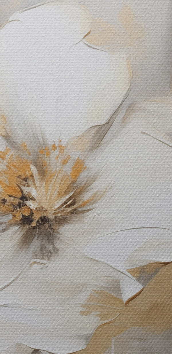 Malerei von weißen Blumen Malerei von weißen Blumen