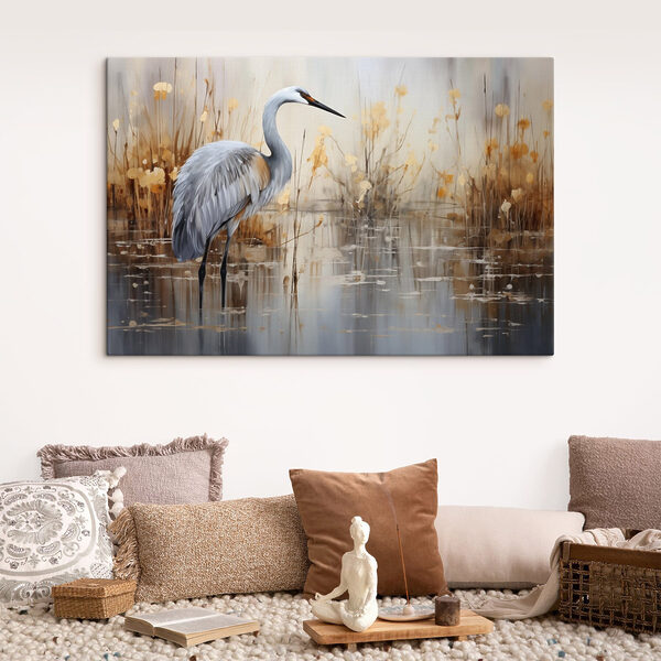 Vogel im Wasser stehend Vogel im Wasser stehend