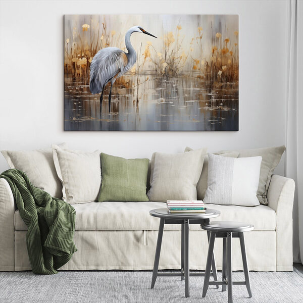 Vogel im Wasser stehend Vogel im Wasser stehend