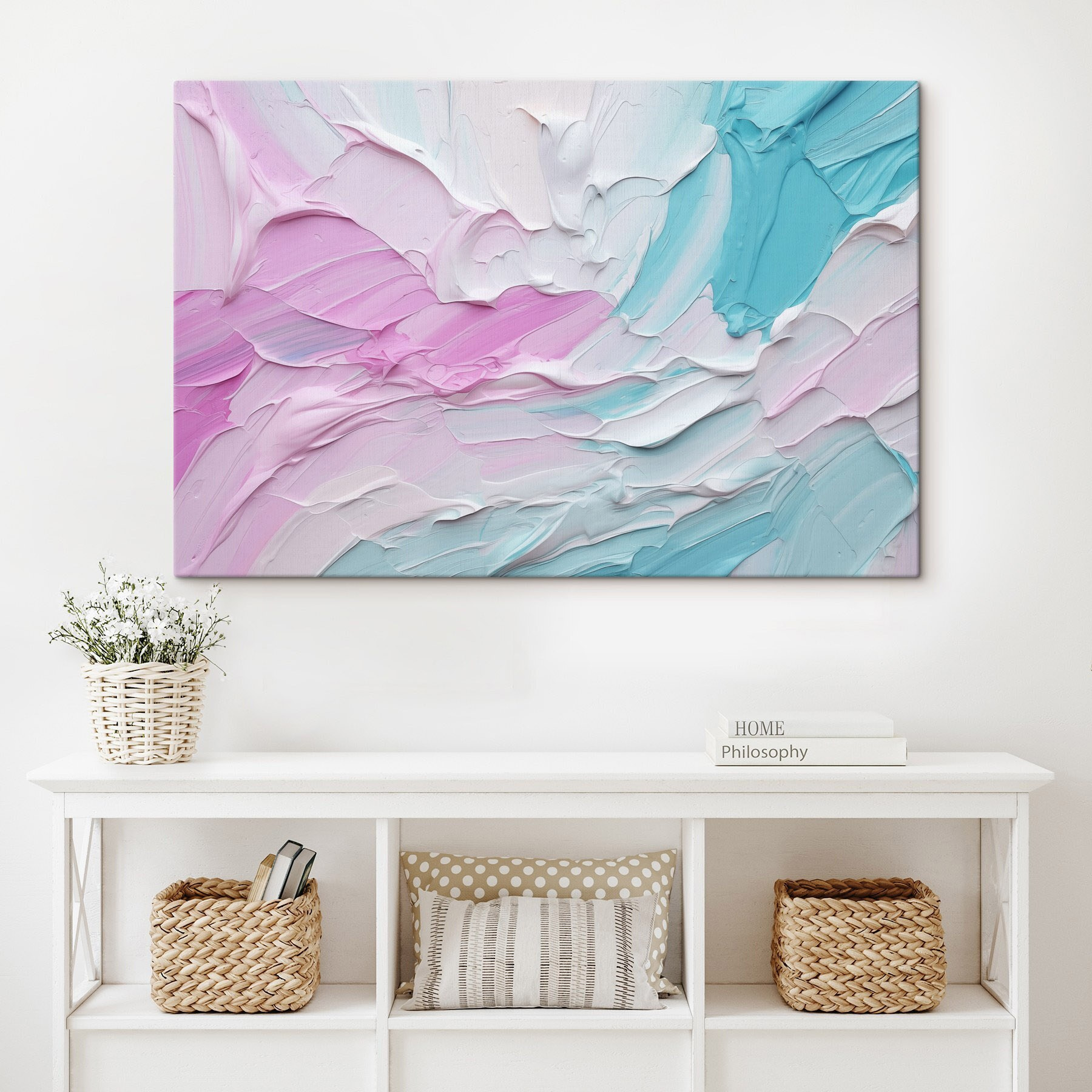 Soft hues blend in gentle waves