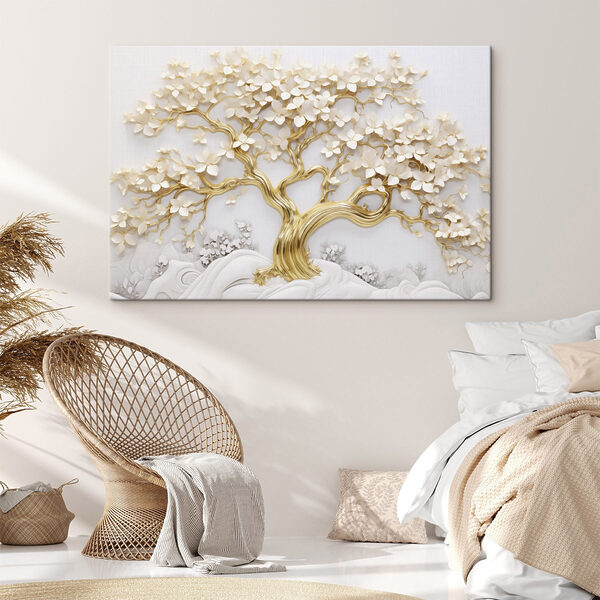 Baum mit weißen Blättern und Blüten s43388pib400m 600x600 - Baum mit weißen Blättern und Blüten