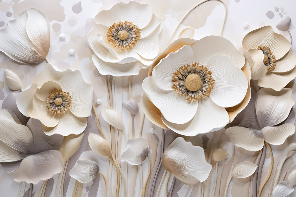 Delicate blooms in soft pastel tones Delicate blooms in soft pastel tones