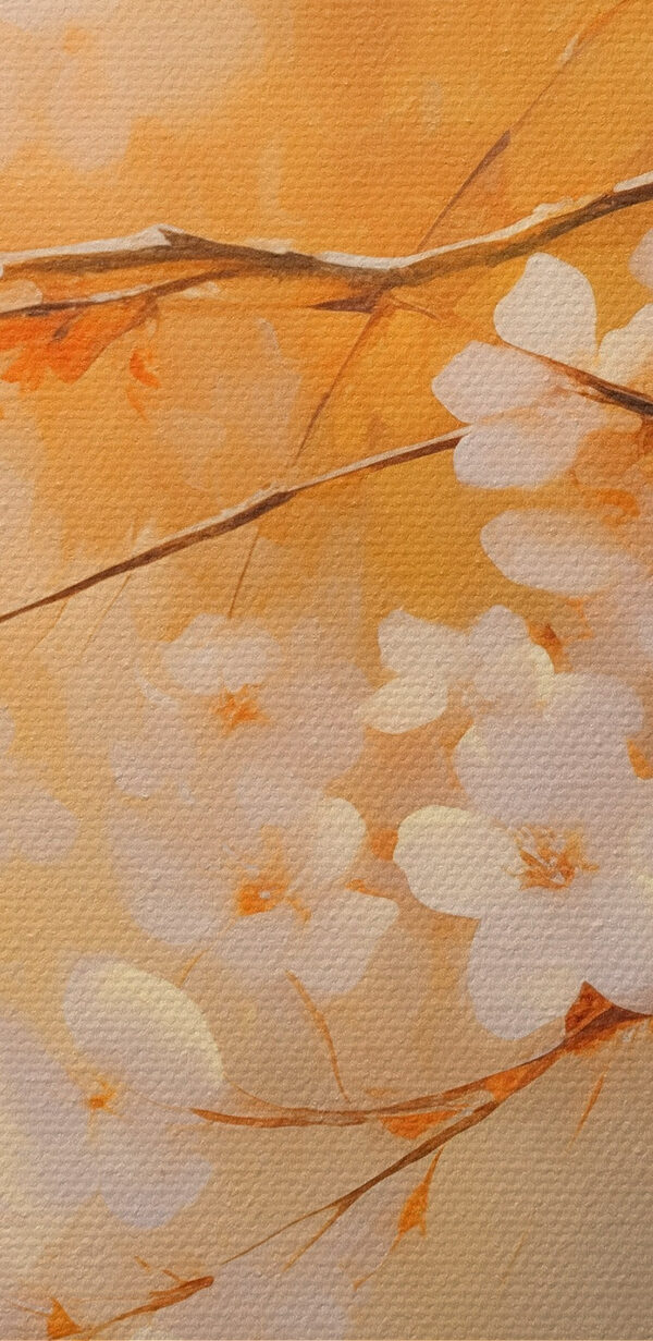 Baumzweig mit weißen Blüten Baumzweig mit weißen Blüten