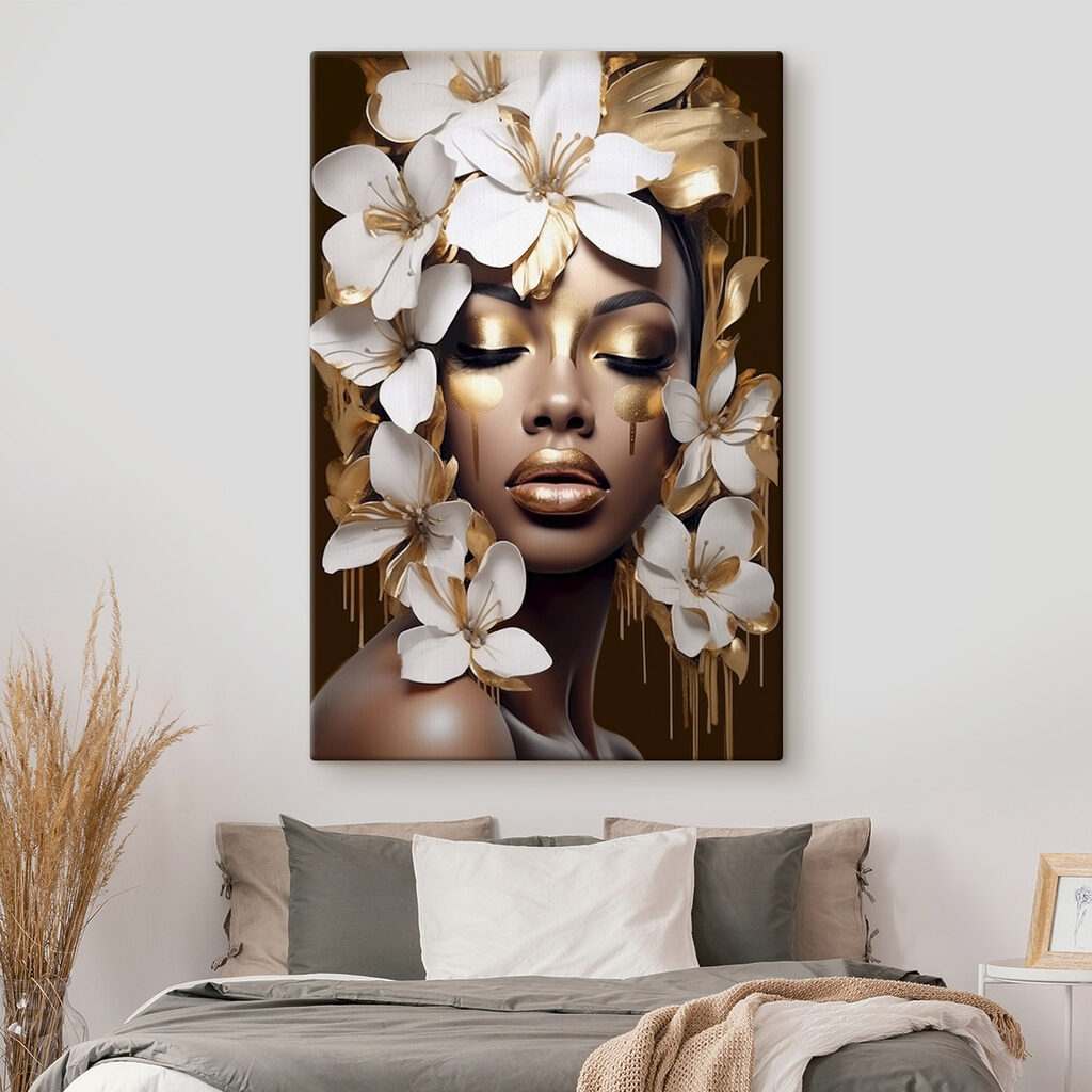 Ethereal beauty adorned with blossoms Ethereal beauty adorned with blossoms