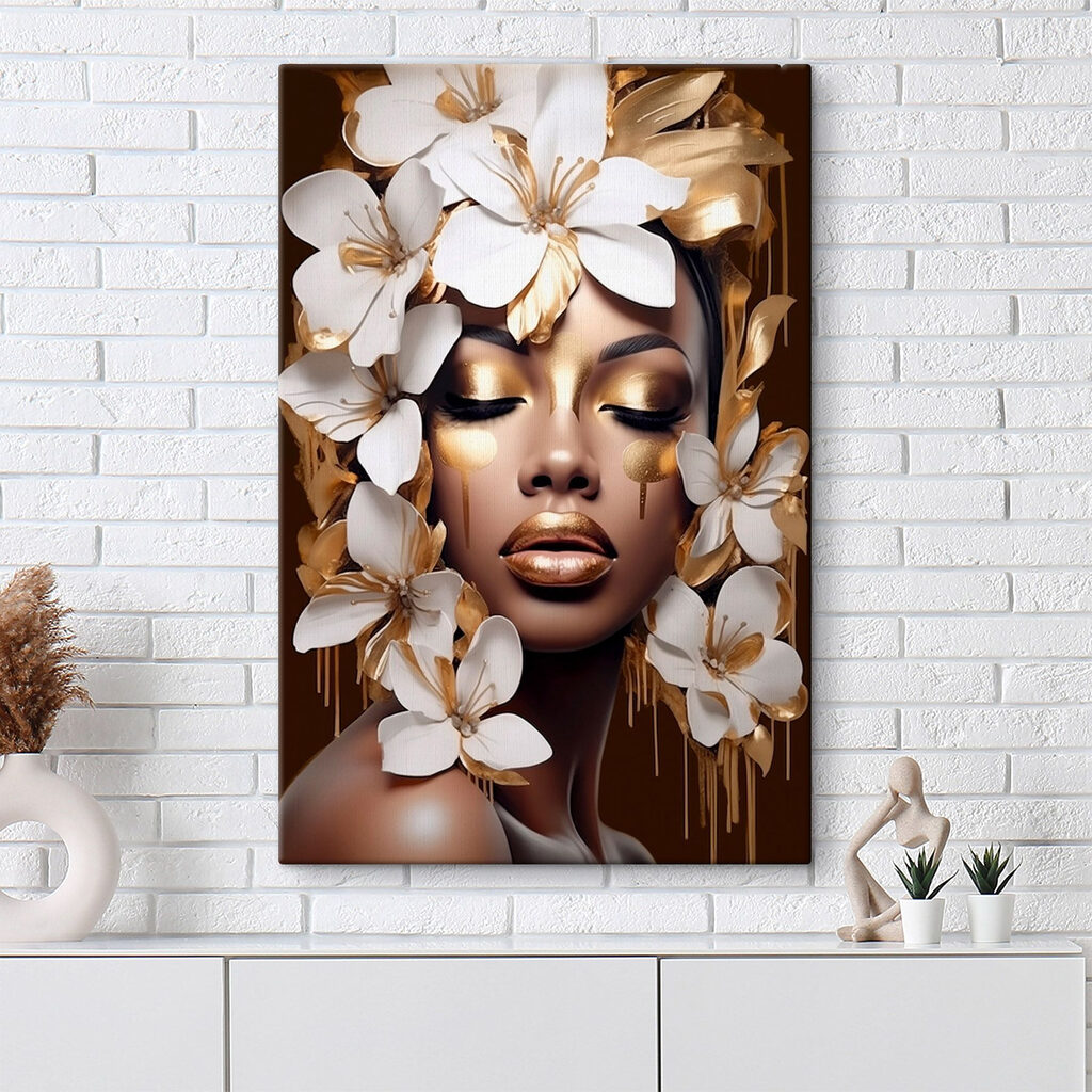 Ethereal beauty adorned with blossoms Ethereal beauty adorned with blossoms