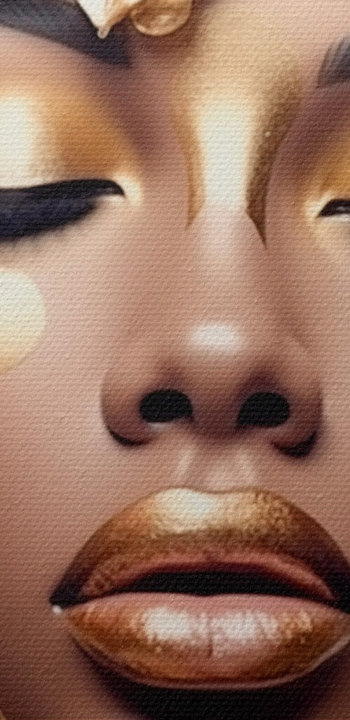 Ethereal beauty adorned with blossoms Ethereal beauty adorned with blossoms