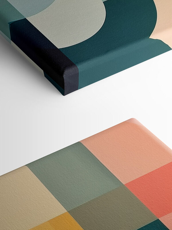 Colorful art piece with different shapes