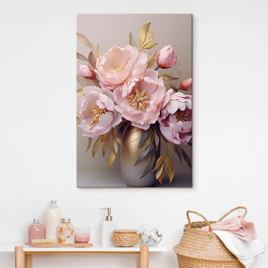 Strauß mit rosa Blumen