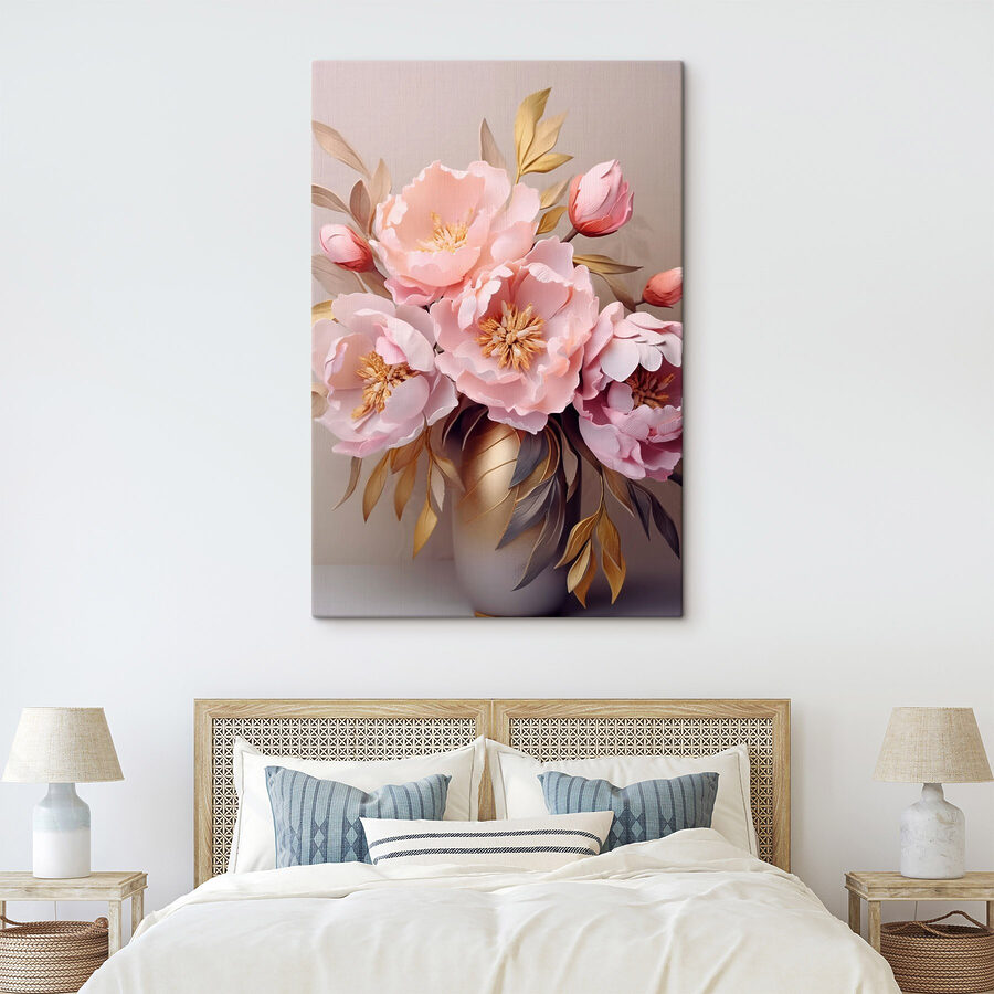 Strauß mit rosa Blumen