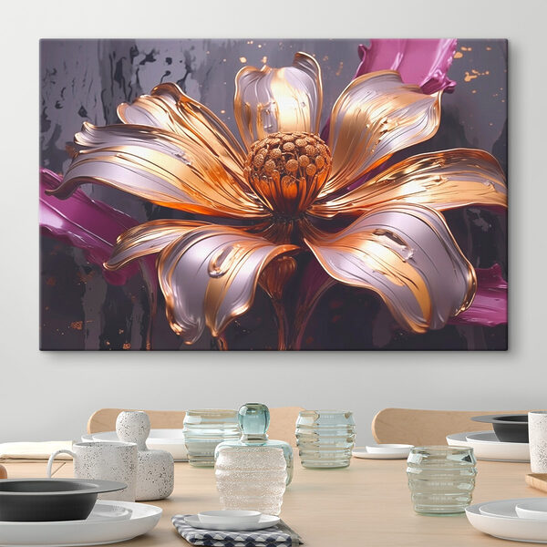 Wandbilder Wandbilder Schöne Blume mit fließenden Blütenblättern (Artikelnummer: s43425)