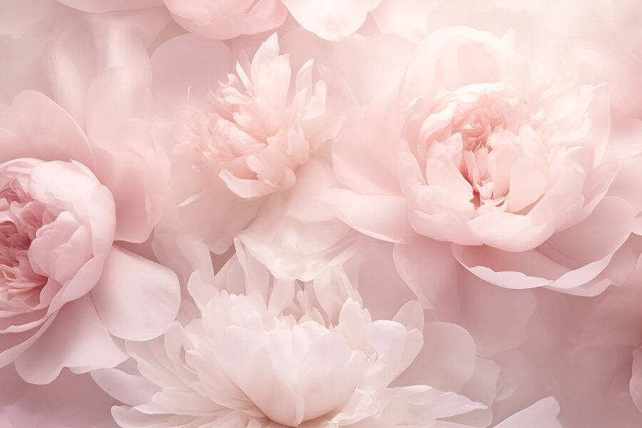 Gruppe von rosa Blumen