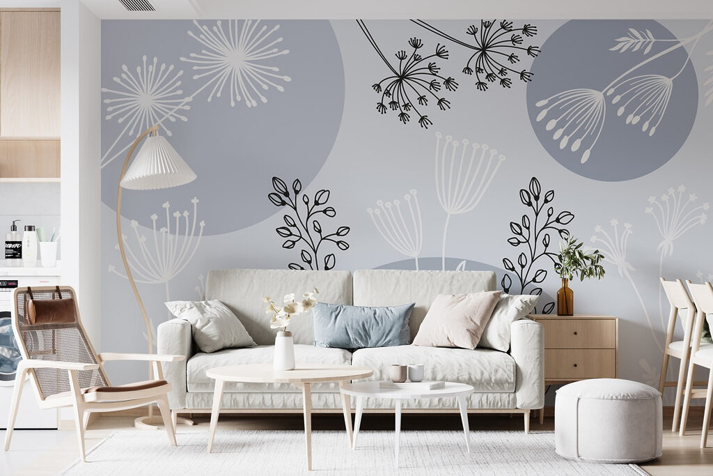 Drawing of flowers and plants