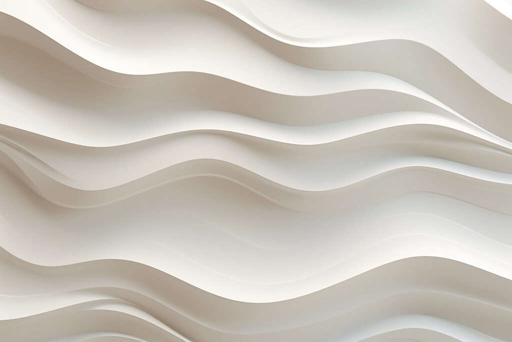 Weiße Wand mit gewellten Linien Weiße Wand mit gewellten Linien