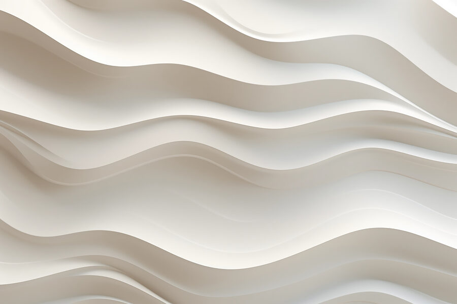 Weiße Wand mit gewellten Linien Weiße Wand mit gewellten Linien