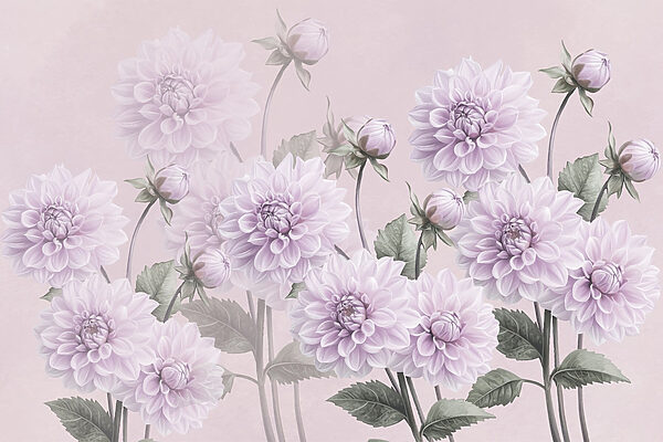 Gruppe violetter Blumen Gruppe violetter Blumen
