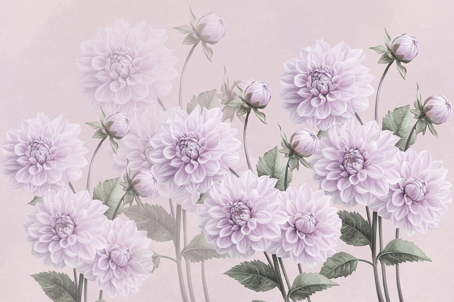 Gruppe violetter Blumen Gruppe violetter Blumen