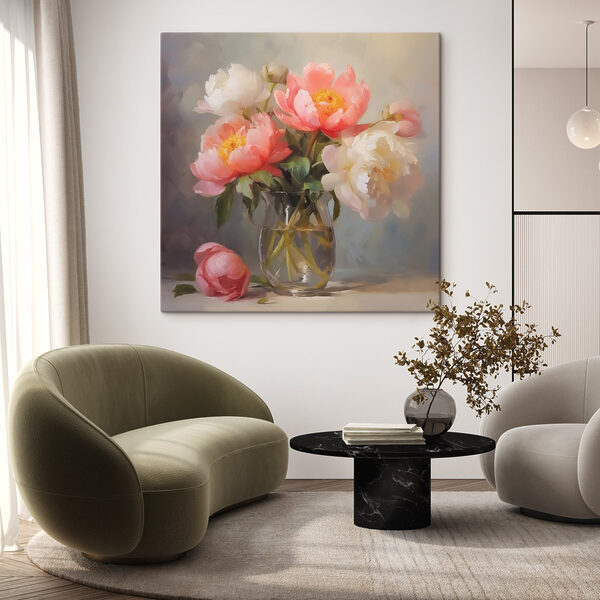 Gemälde von Blumen in einer Vase Gemälde von Blumen in einer Vase