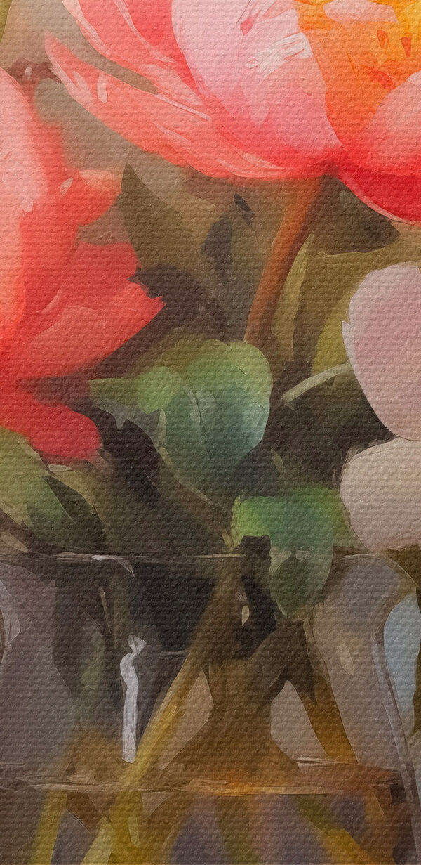 Gemälde von Blumen in einer Vase Gemälde von Blumen in einer Vase