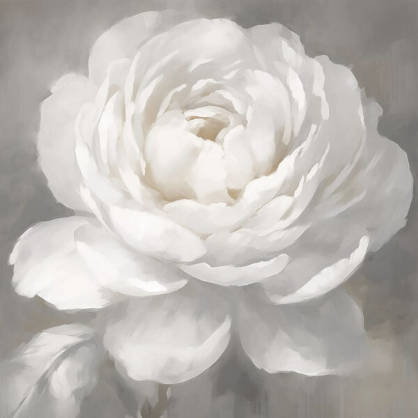 Weiße Blume mit Blättern Weiße Blume mit Blättern