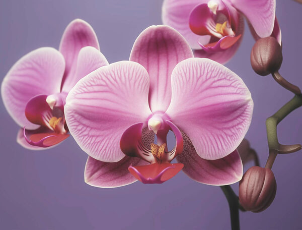 Zarte Orchideen in sanften Farbtönen Zarte Orchideen in sanften Farbtönen