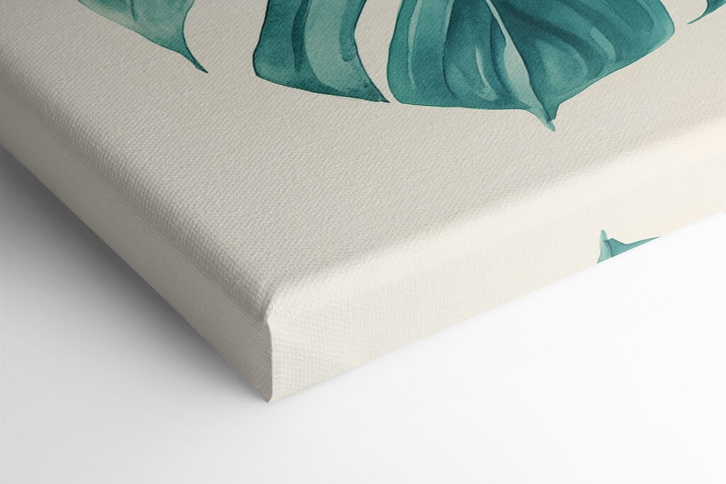 Lush green leaves in soft hues