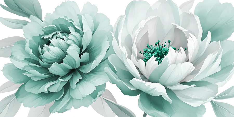 Florale Eleganz in sanften Farbtönen