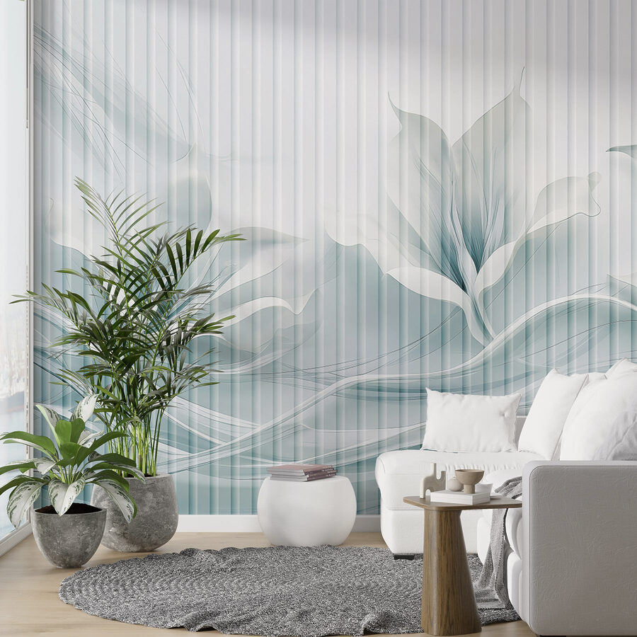 Ätherisches Blumendesign in sanften Tönen