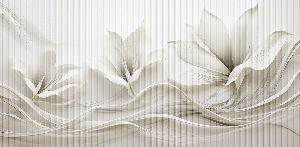 Zartes florales Wellenmuster Zartes florales Wellenmuster