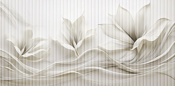 Zartes florales Wellenmuster Zartes florales Wellenmuster