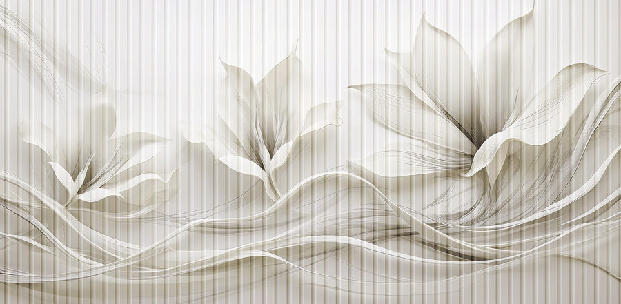 Zartes florales Wellenmuster