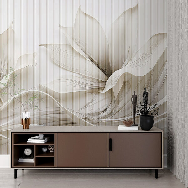 Zartes florales Wellenmuster Zartes florales Wellenmuster