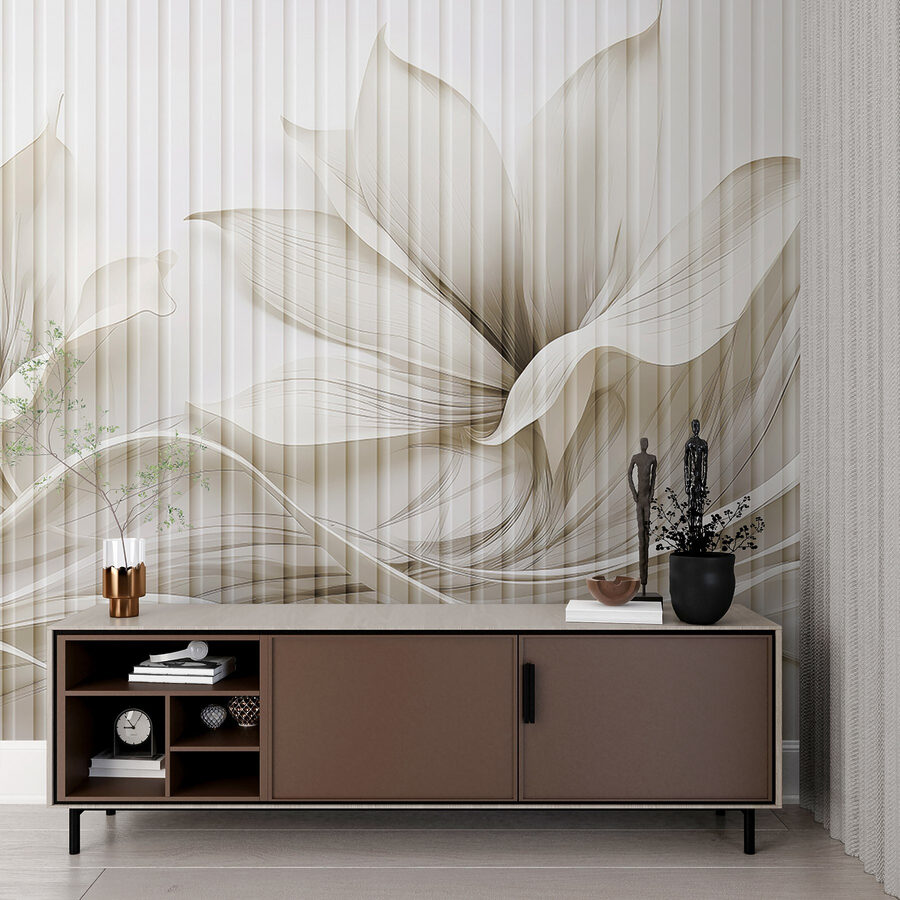 Zartes florales Wellenmuster