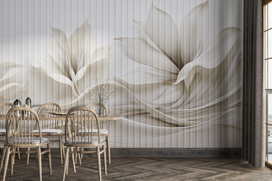 Zartes florales Wellenmuster