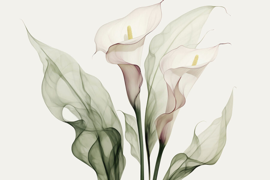 Zarte Blumen in sanften Farbtönen