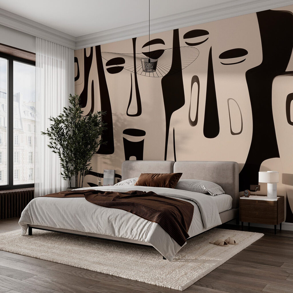 Black and white face art