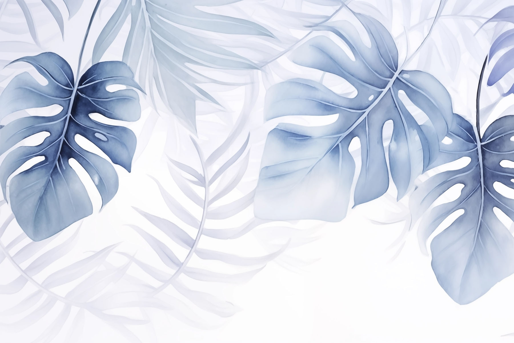 Lush leaves in calming hues