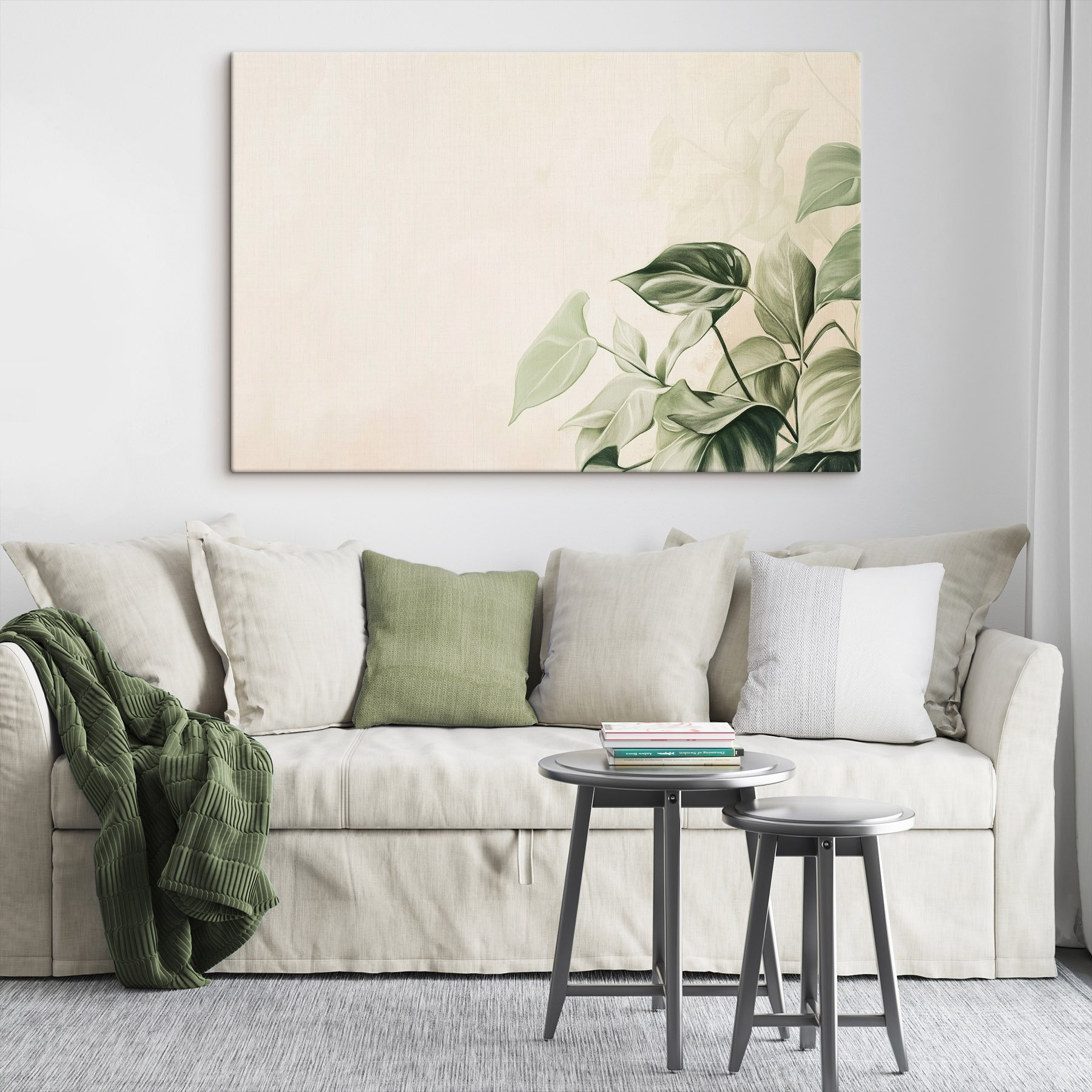 Serene greens in soft light