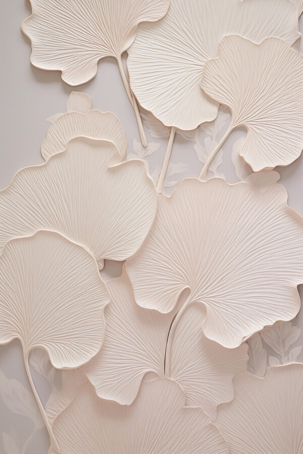 Group of white leaves