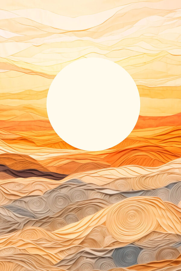 Sonne über einer Wüste Sonne über einer Wüste